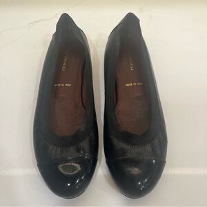 Bruno Magli Black Leather Flats
